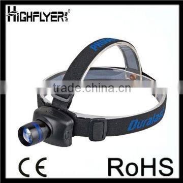 280 Lumen highlight LED Zoom Zoomable Headlight Headlamp Torch Flashlight