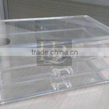 Best sale 3 Drawer clear deco acrylic cosmetic organizer