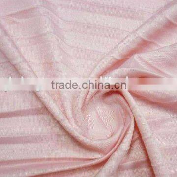 waterproof warp stretch polyamide spandex Plain dyed Jacquard pink color knitted fabric for swimwear/ lingerie