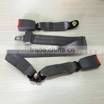 customized DOT CCC E-Mark certificated 2-point double buckle seat belt