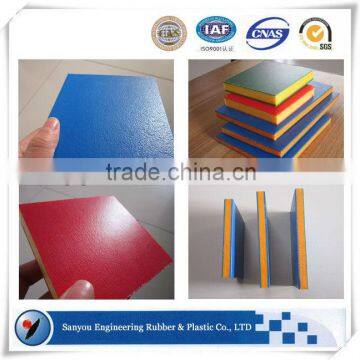 Blue On Yellow Bicolor pe 500 polyethylene corrugated extruded hdpe plastic sheet