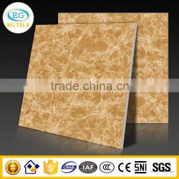 Emperador light brown marble home decor glazed polished porcelain floor tile