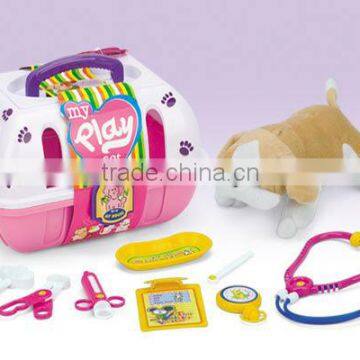 Toy pet cage pets and dogs