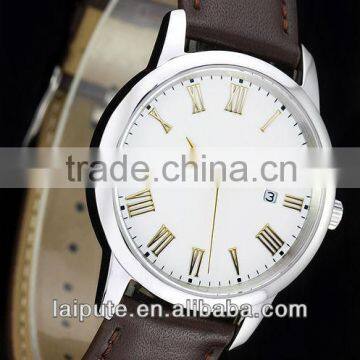 2013 new design business calendar simple leather watch