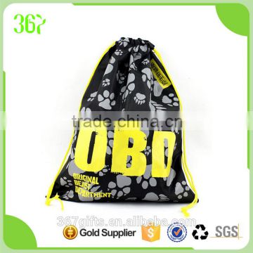 Promotional Drawstring Bag with Animal Claw Polyester Shopping Bag