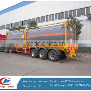 ISO tank container for all kind of acid or caustic soda 20ft, 30ft, 40ft (choose)