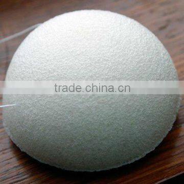 2012 most-popular nature konjac facial sponge, round konjac facial sponge