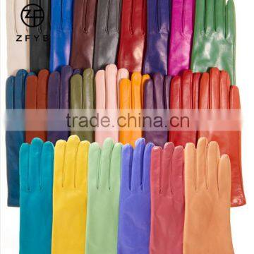 Wholesale Nappe soft leather customized any color ladies leather glove
