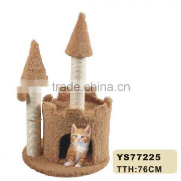 Luxury long fur cat tree furniture