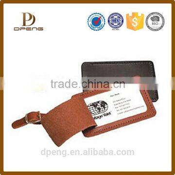 High quality customized wholesale leather luggage tag straps