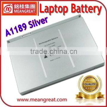 Brand New Silver Color Rechargeable Laptop Battery for Macbook A1189