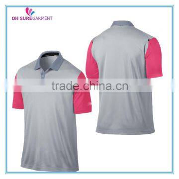 golf shirt mens dry fit polyester golf polo shirt