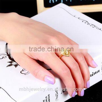 Factory Wholesale 18K Gold Plating 925 Sterling Silver Jewelry Citrine Natural Gemstone Rings photo-6