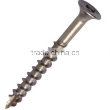 Cross recessed csk head thread cutting screws