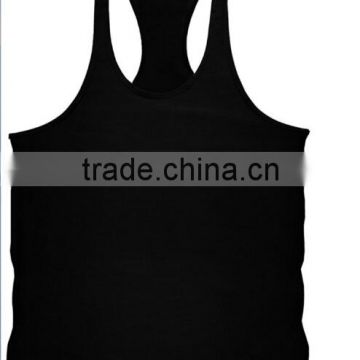 Gym Singlets Mens black Tank Tops Stringer Bodybuilding , blank gym mens stringer singlet