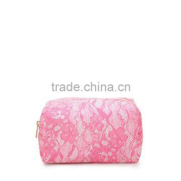 Newest Fashionable Lace Material Promotional Cheap Custom Cosmetic Bag GW730 photo-2