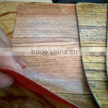 0.7mm red felt backing pvc flooring