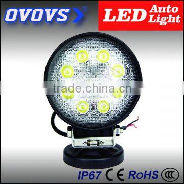 12V Headlight Round 24W Led Work Light for Agricultural Trcuk