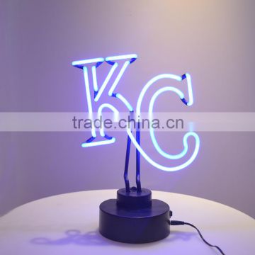 KC letter neon light/party neon light /indoor neon light/christmas neon light /bar neon light /light up neon light sigh