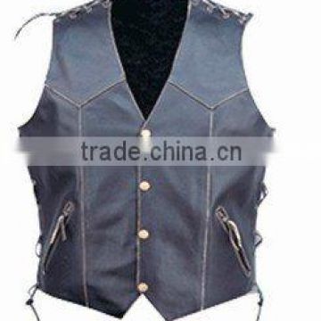 Leather Vest in Cowhide Leather