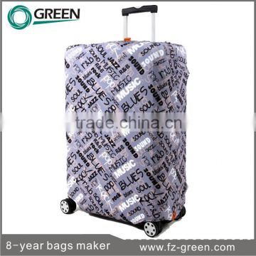 Full printing custom luggage cover spandex waterproof