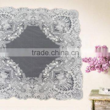 fashion square lace decoration hanky for lady ,home decotation and gift