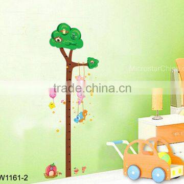 Bird Tree House, Cute Cartoon Kids Height Measuring Wall Stickers Boy Girl Growth Chart photo-2