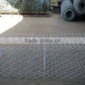 2x1x1m Heavy-duty hexagonal gabion mesh for controlling flood (ISO9001)