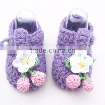 Crochet Baby Shoes Prewalker Baby Shoes photo-5