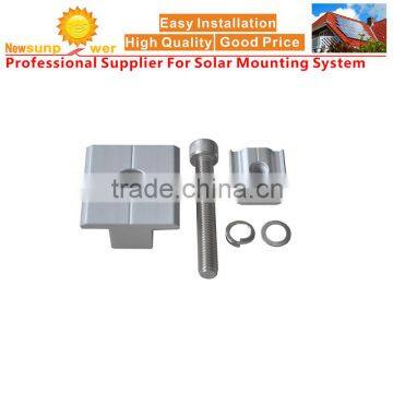 Mid-clamp kit for solar mounting structure