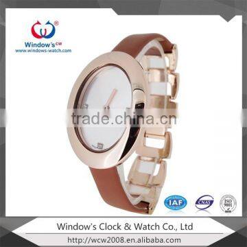 Popular beautiful diamond shape wrist watch for girls