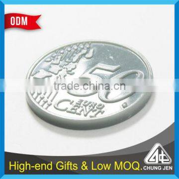 Wholesale Bulk Metal / Plastic Laser Logo Euro Shopping Cart Coin photo-4