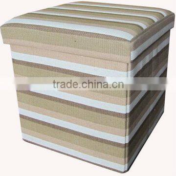 The Zebra Color Suede Folding Storage Ottoman
