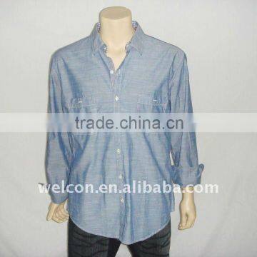 Men's casual yarn dyed shirt