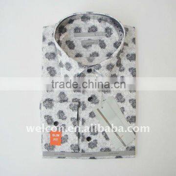 China OEM Men's fashion Europen style printed floral shirt