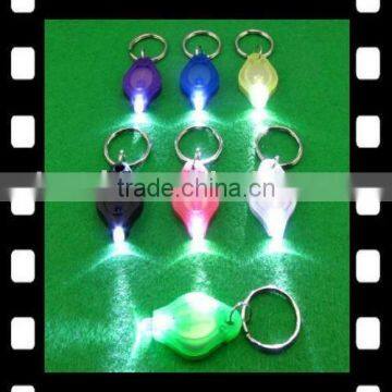 Mini Plastic keychain with light as promotional gift