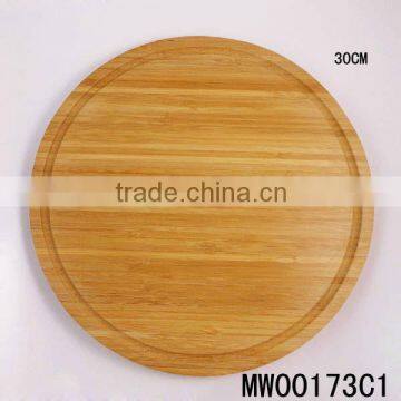 round shaped bamboo cutting board