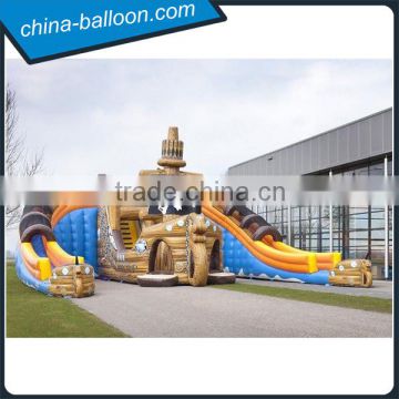 Mega Glijbaan Amazing giant inflatable slide / Inflatable Pirate Ship Double Slide                        
                                                                                Supplier's Choice