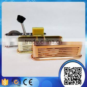 kitchen soap dispenser with Pot scourer and brush holder