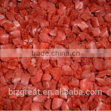 Chinese Healthy Snack Frozen Dried FD Strawberry Dices for Sales