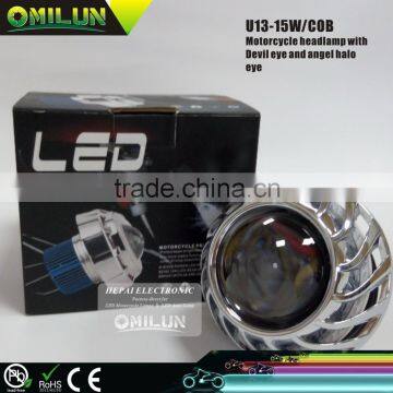 U13 Angel halo eye High Power COB LED Projector Lens Motorcycle Headlight