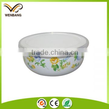 Food grade iron cast enamel korean drinking water bowl