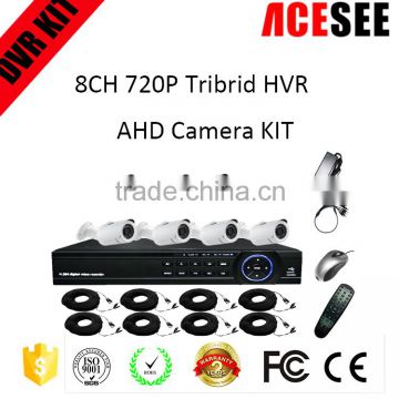 ACESEE 8CH 720P Tribrid DVR & Camera home security alarm system made in china