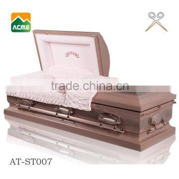 luxury stainless steel casket supplier