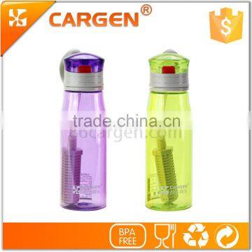 Wholesale 530ml flip plastic alkaline filter water bottle