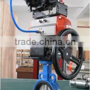 butterfly valve with pneumatic actuators