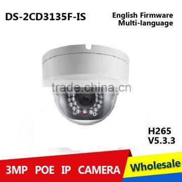 DS-2CD3135F-IS H.265 3MP IP web camera dome POE cam ds-2cd3135-i replace ds-2cd3132-i ds-2cd3132 ds-2cd3132f-is ds 2cd3132