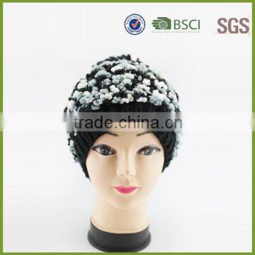 Wholesale Custom Embroidered Crochet Free Pom Beanie