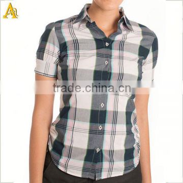 dri-fit-shirts-wholesale in check pattern