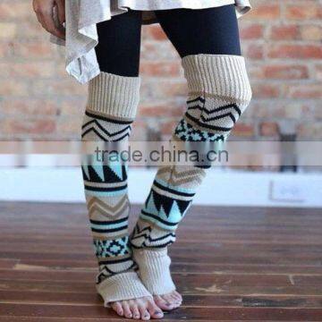 winter camouflage thick wool spot piles of socks lady spell color boots Leg Warmers